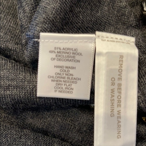 NWT Loft Merino Wool Blend 1/3 Zip Light Sweater - Picture 7 of 8